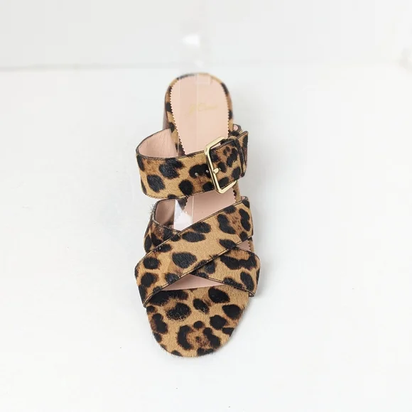 NWOT Jcrew Leopard Penny Slides - Picture 9 of 16
